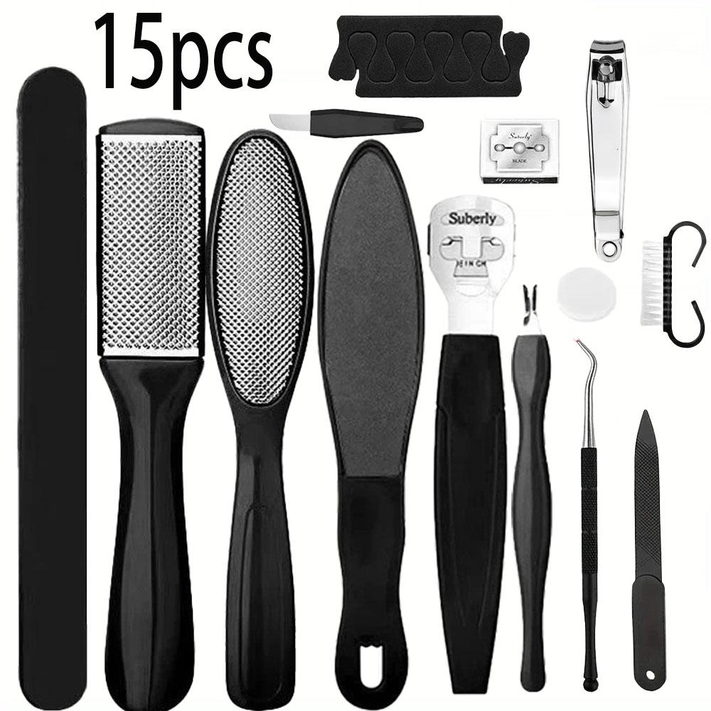 Professional Heavy-Duty Toenail Clipper Set for Ingrown & Thick Toenails,Smooth Feet with Stainless Steel Foot Care Tools