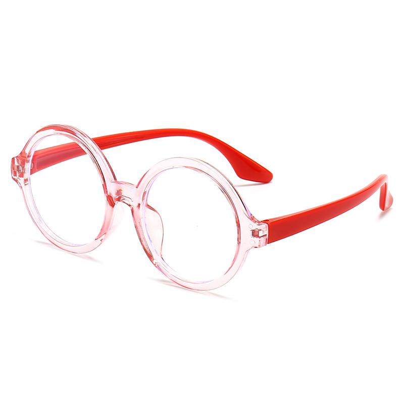Anti Blue Light Children Glasses Round Boy Girl Eyeglass Frame Optical Eyewear Ultralight Eye Protection Computer Goggles