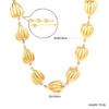 18K Gold PVD Stainless Steel Ocean Charm Necklace Set Shell Starfish Pearl Snake Layered Waterproof Jewelry for Women