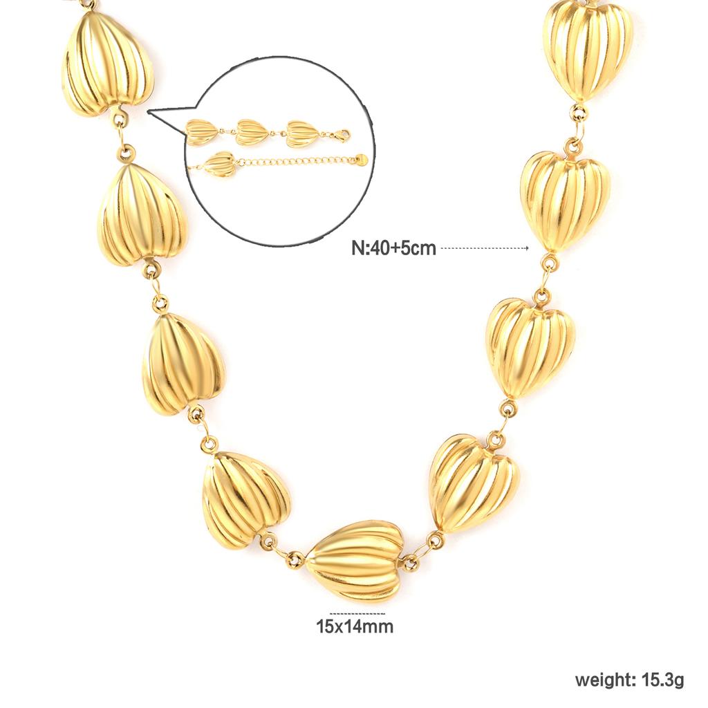 18K Gold PVD Stainless Steel Ocean Charm Necklace Set Shell Starfish Pearl Snake Layered Waterproof Jewelry for Women