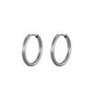 Glossy Stainless Steel Hoop Earrings For Women Men Hip Hop Steapunk Round Oval Heart Black Gold Silver Color Huggie Jewelry Gift