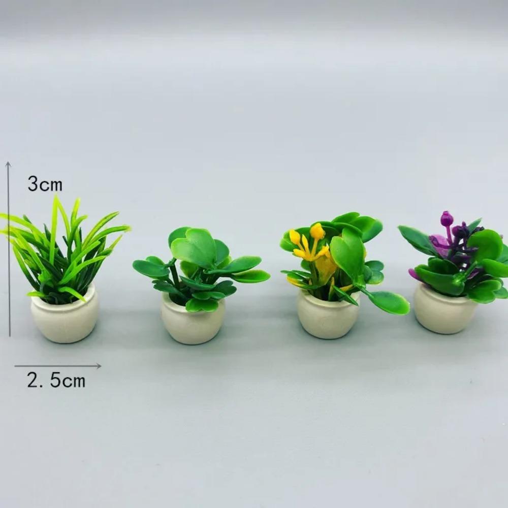 Möbel Topfpflanzen Miniatur Künstlich Winziges Bonsai-Modell Mini-Blumentopf Falsch Im Topf Möbel Wohnaccessoires