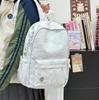 Schoolbag Korean Version of Letter Embroidery Men's and Women's Backpacks, High School College Students Schoolbags, Niche Design Sense