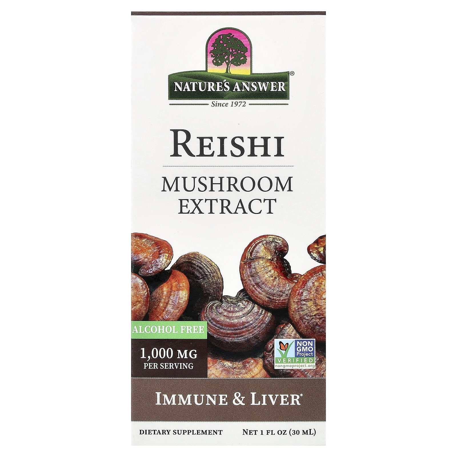 

Nature s Answer, Reishi Mushroom Extract, Alcohol-Free, 30ml (1 fl oz)