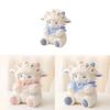 Kids Lamb Plush Dolls With Flowers And Lace Scarf Decor For Girls And Boys Soft Sleeping Pillow Gift