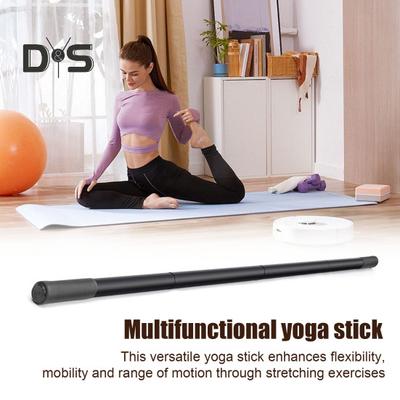 Yoga Çubuğu Ayarlanabilir Paslanmaz Çelik Esneme Çubukları Köpük Saplı Yoga Duruş Düzeltici Egzersiz Çubuğu Hareketlilik Esneklik Denge