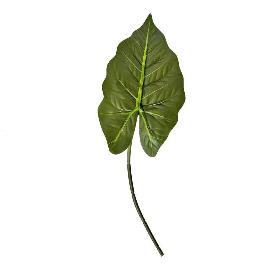 Artificial Alocasia Leaf Faux Greenery Plants Stem Realistic Fake Tropical Leaves for DIY Wedding Centerpiece Flower Arrangement Home Vase Decor