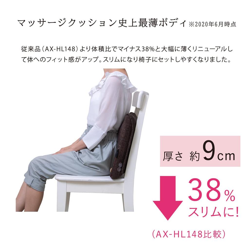 Atex Lourdes Massage Cushion Pro Back Buttocks Waist Neck Thighs Calf Liberty Pattern Liberty Blue AX-HCL1480A02