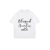 Black Oversized T-Shirt Blessed Auntie Heart Arrow Print Casual Wear For Women Family Gift Summer Outfit