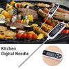 Stainless Steel Long Probe Probe Food Thermometer Electronic Display Food Probe  BBQ