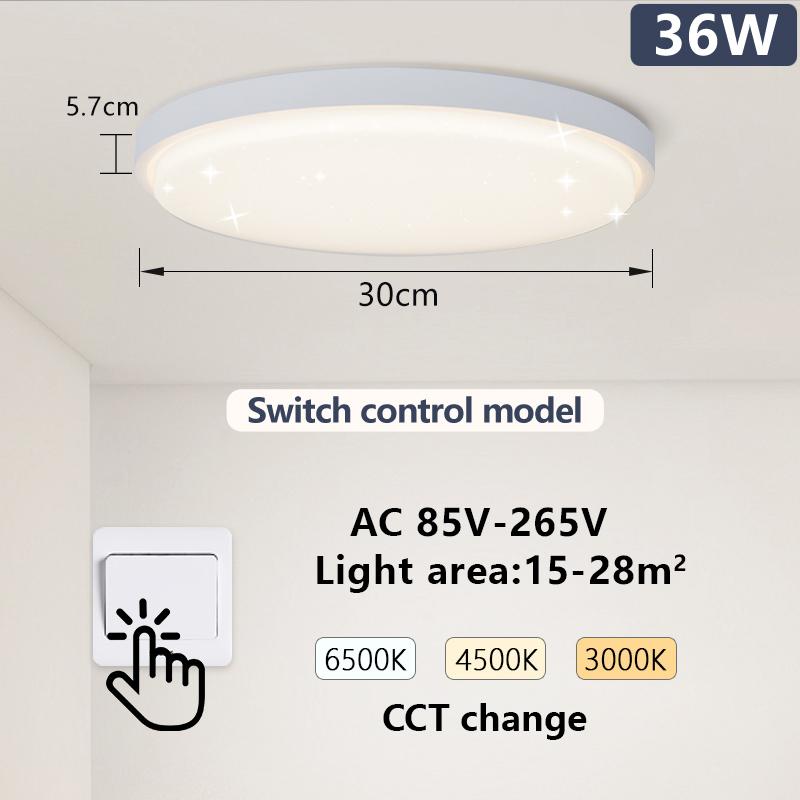 

MARPOU Звезда Светодиодный потолочный светильник для гостиной лампы 110В 220В Яркость Диммируемый с помощью пульта дистанционного управления потолочные светильники Для спальни