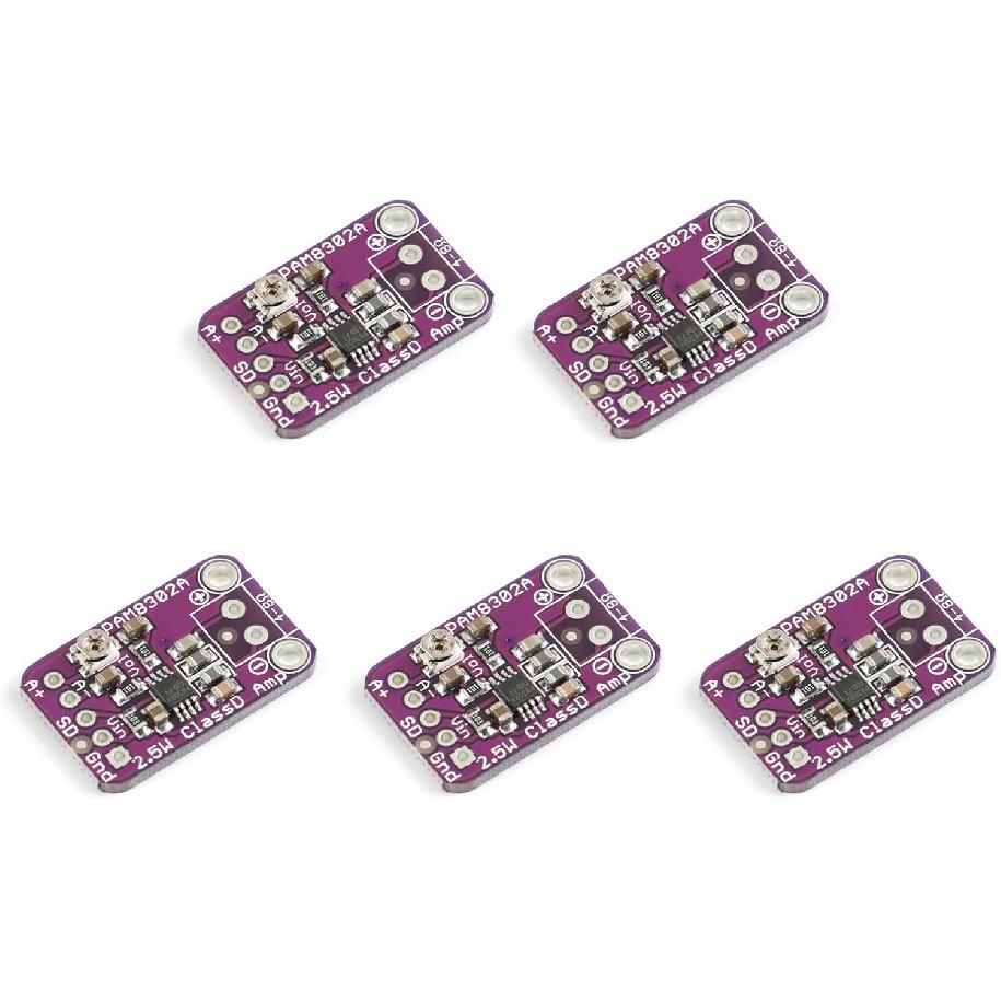 5Pcs PAM8302 Single Channel Audio Amplifier Module Board D 2.5W MP4 Audio Power Amplifier Board Amp MP3 PAM8302 Module