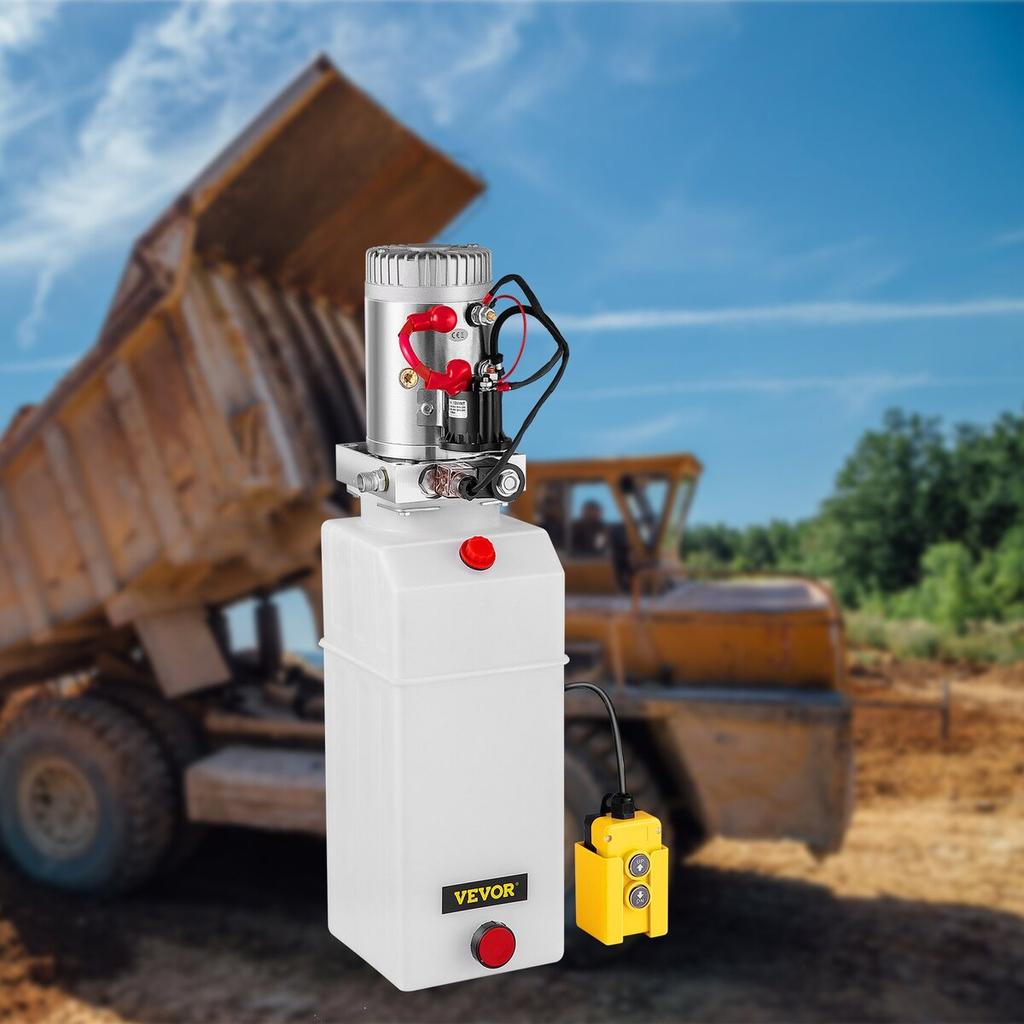 Hydraulic Power Unit 12V Hydraulic Motor Hydraulic Pump, Dump Trailer Hydraulic Pump Hydraulic Power Pack