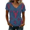 Women's Casual Print Top Blouse for Summer Everyday Wear