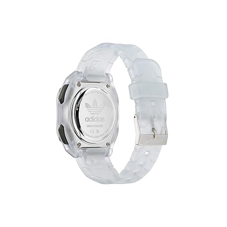 adidas Orologio da polso Originals STREET Movimento al quarzo Cinturino in resina Quadrante nero Unisex Resistente all'acqua 100m AOST230572I
