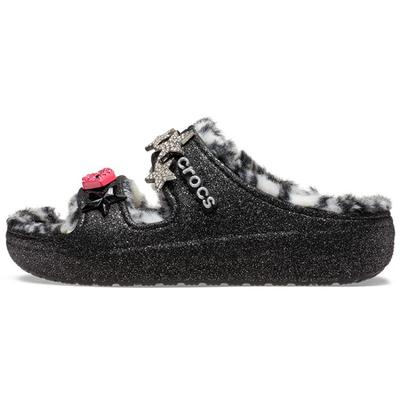 Classic Cozzzy Disco Glitter Sandals 'Black' Women's