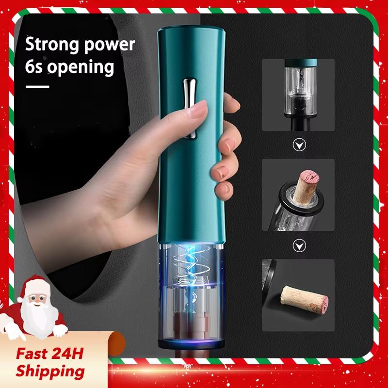 Electric Bottle Opener with Foil Cutter Corkscrew Wine Accessories Smart Automatic Wine Opener Kitchen Appliance