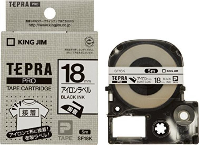 

King Jim PRO Tape Cartridge 00032134 of Iron-On Labels, SF18K, (Pack 3)