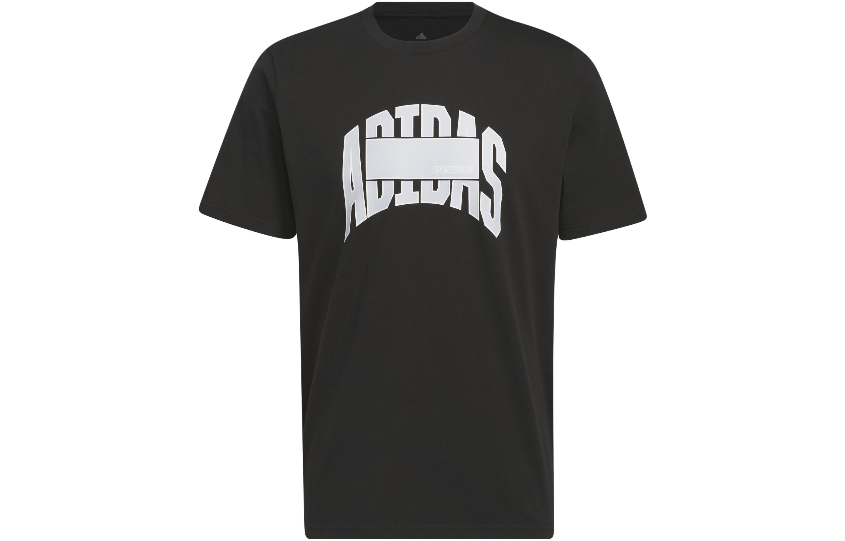 Adidas T Shirts Men s Black Crew Neck Thin Straight Fit Black|L