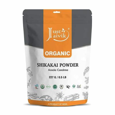 Just Jaivik Organic Shikakai Powder/Acacia Concina for Hair Care, 227g