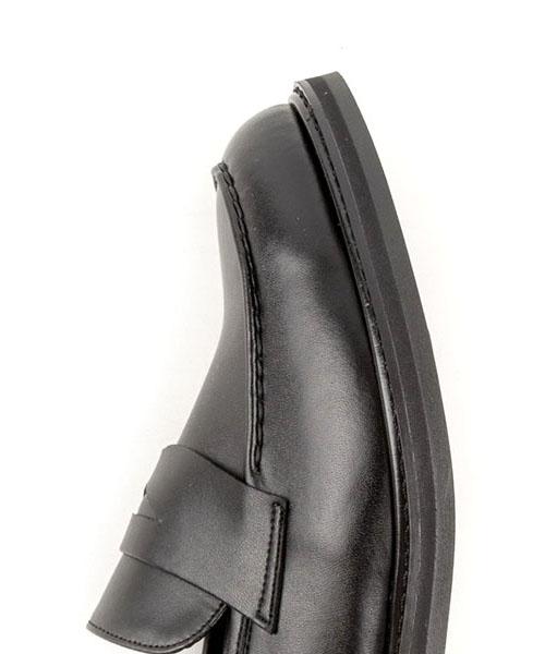 Leatherless #406 / Wild Loafers / Black / For Men