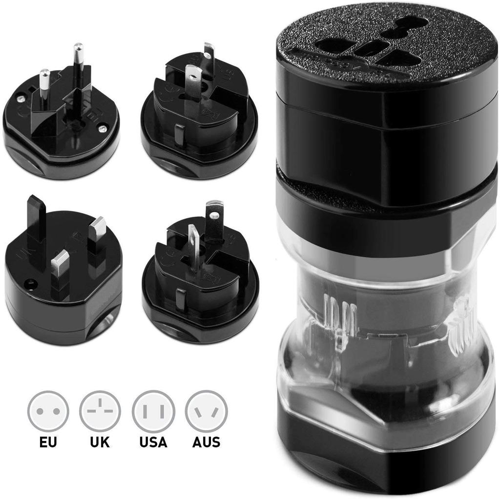 Overseas Conversion Plug Type Power Conversion Plug Compact Outlet Wall Charger Safety Adapter Conversion Adapter Compatible with Over 150 Countries