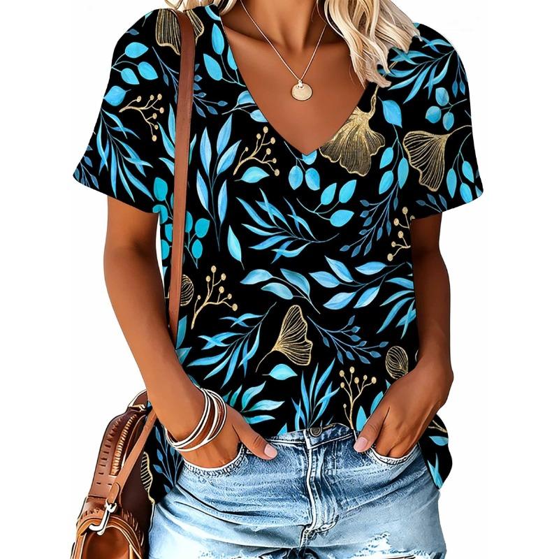 

Women s V-neck T-shirt for casual wear S