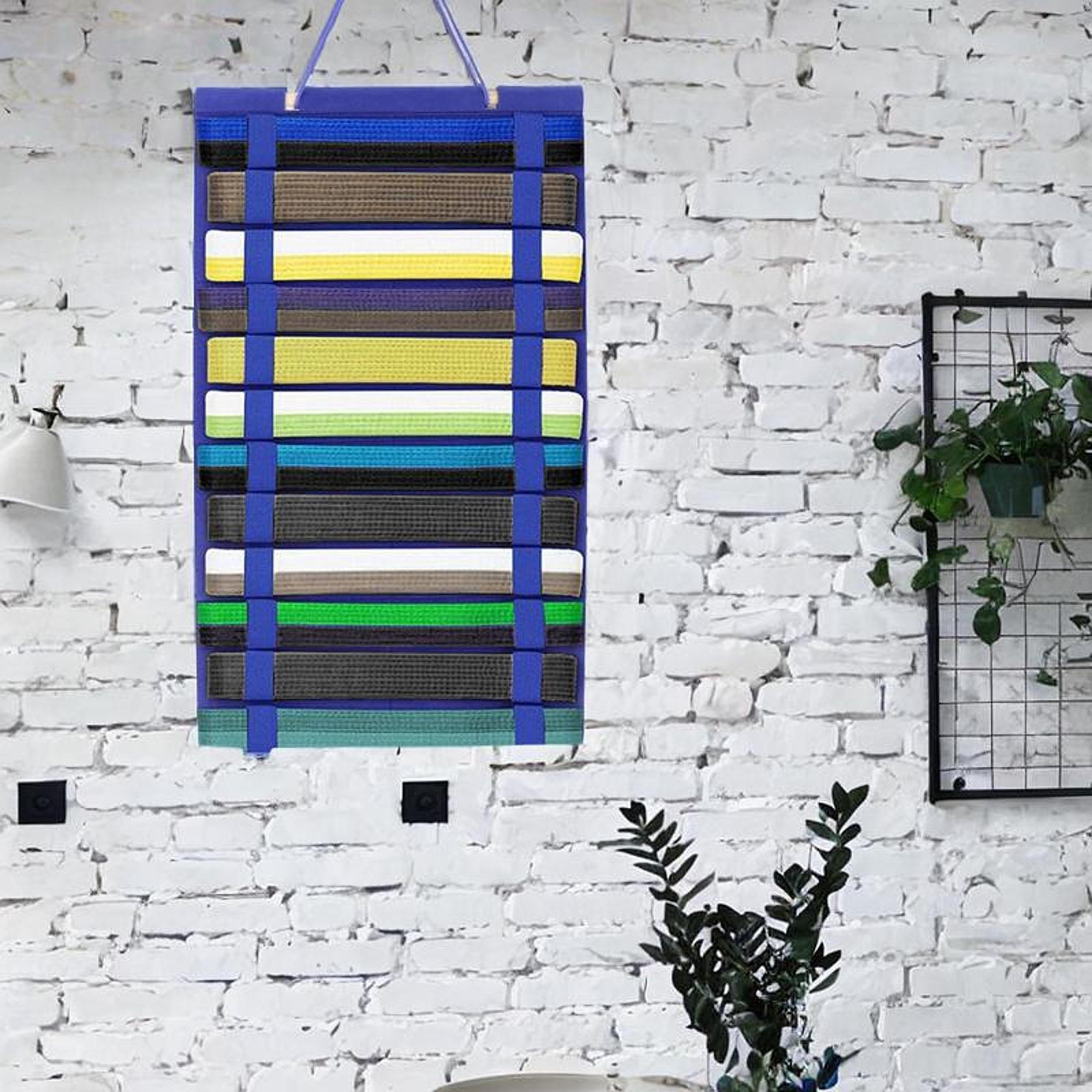 

Органайзер для поясов для боевых искусств, держатель для показа поясов, для взрослых, вешалка для войлочной ткани, каратэ синий