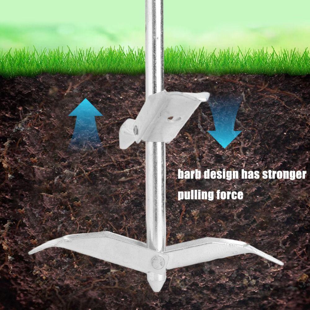 Double-layer Ground Anchor Hard Steel Sturdy Hook Tent Anchor Gardening Greenhouse Fixers Orchard Tree Wire Rope Fixator