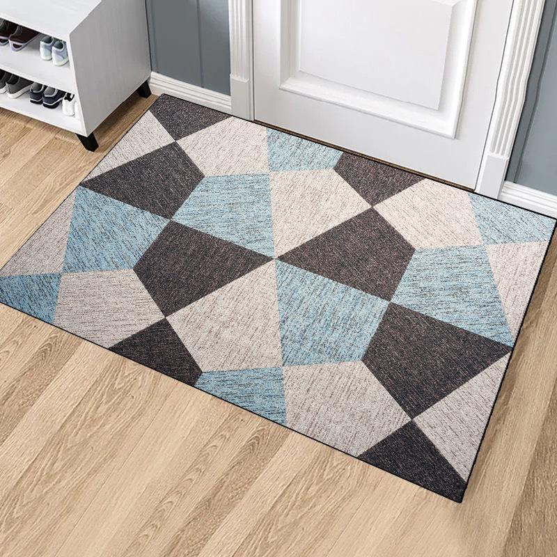 European-style Crystal Velvet Carpet For Entrance, Bathroom And Toilet Door Absorbent Floor Mat For Home Decoration