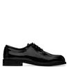 Leather Derby Shoes Black Dinamic Lace Up