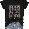 Women Vintage T Shirt Funny Summer Short Sleeve Tops Print Graphic Tees