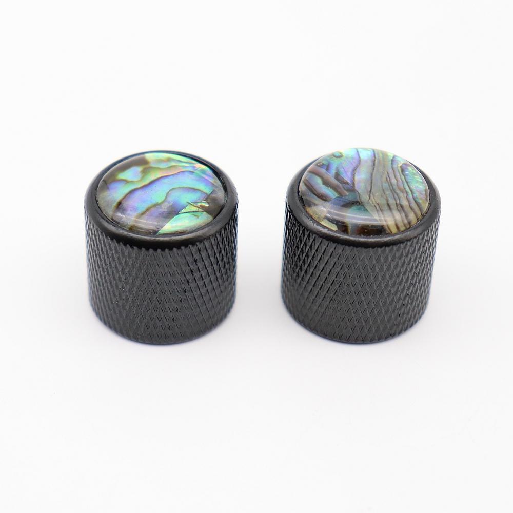 

2 Pcs Metal Guitar Knobs Abalone Top With Inlaid Shell Guitar Knobs For LP SG EPI Guitar Accessories
