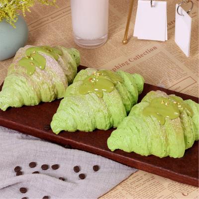 Slow Rising Simulation Croissant Squeeze Toy Stress Relief Bread Shape Sensory Toy Decompression Simulated Food Fidget Stress Ball