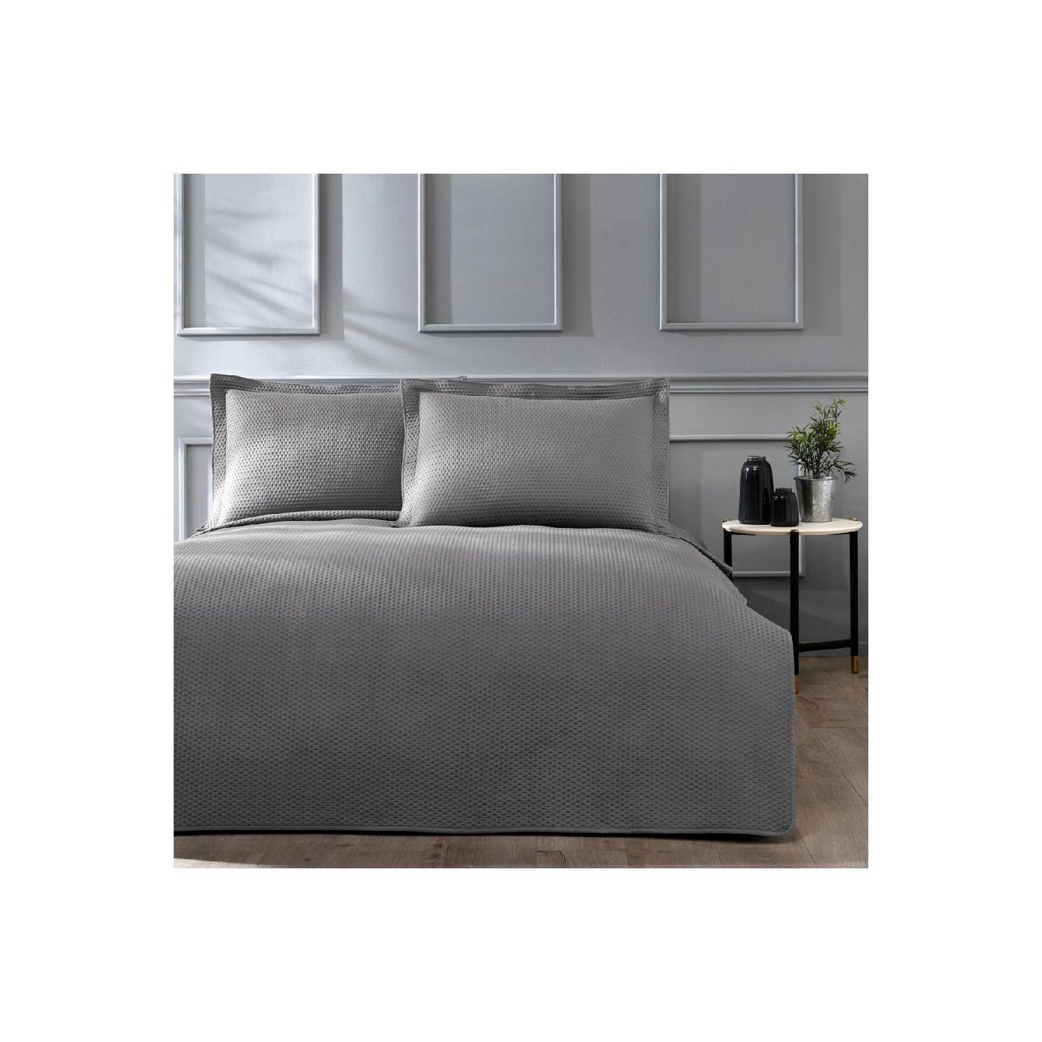 

Mist Double Bedspread Set Gray сірий колір