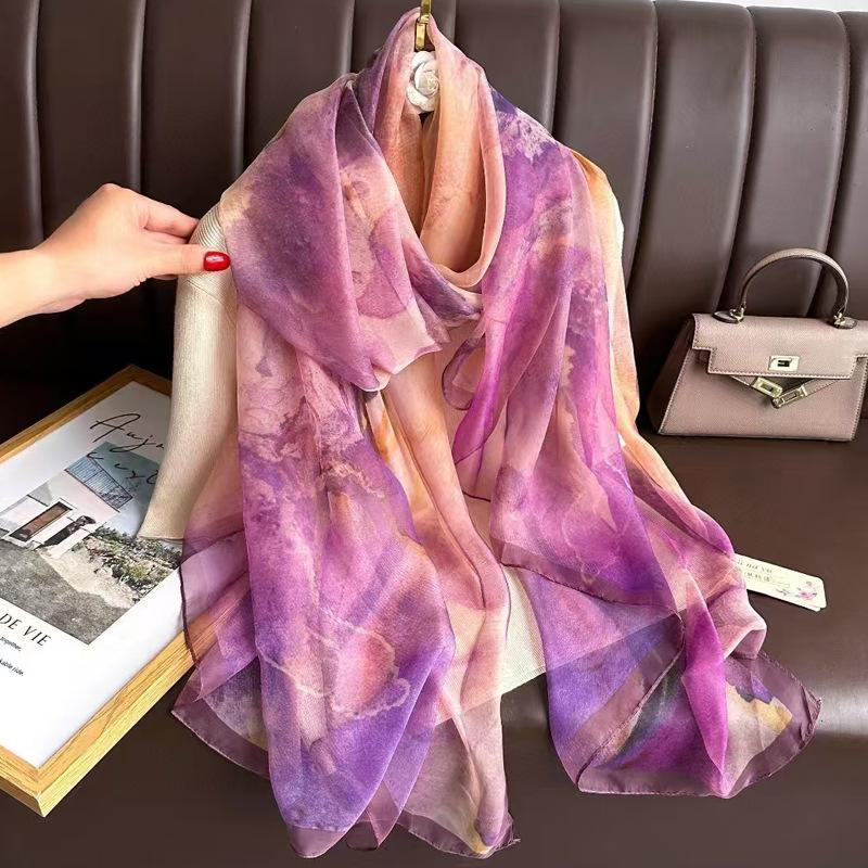 2025 Women's Versatile Summer Beach Shawl: Lightweight Gauze Cape for Travel & Seaside Vacations