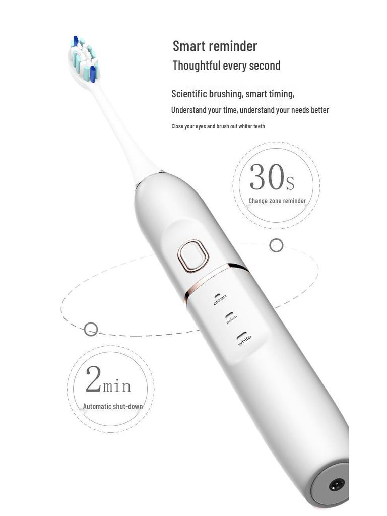 Advanced Ultrasonic Electric Toothbrush: Soft Bristles, Rechargeable, Ideal for Home and Travel, Perfect Adult Gift