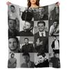 Ben Barnes Collage Throw Blanket Flannel Fabric Luxury Throw Custom Summer Blankets