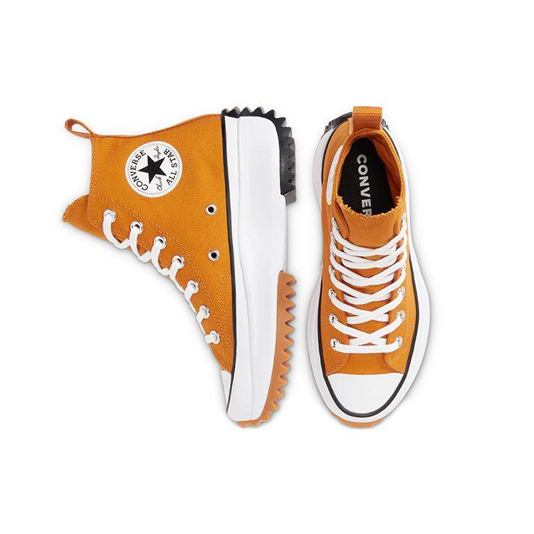 Converse Run Star Hike High Saffron Yellow Unisex Sneakers White Black 168893C