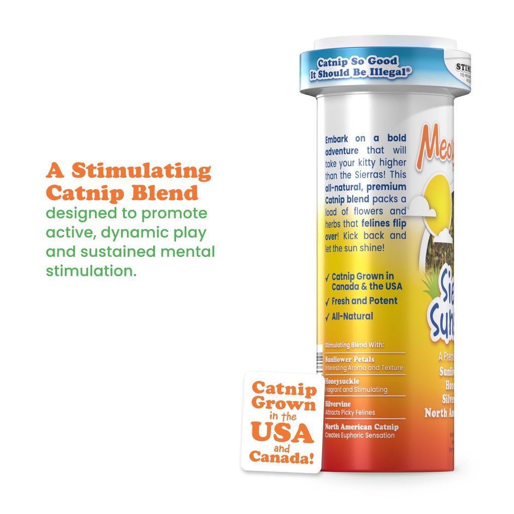 Meowijuana Catnip and Cat Toy Ruby Rascal Cat Sierra Sunshine Catnip Regenerate and Improve Your Combo, Toy, Blend, Cat's Health.