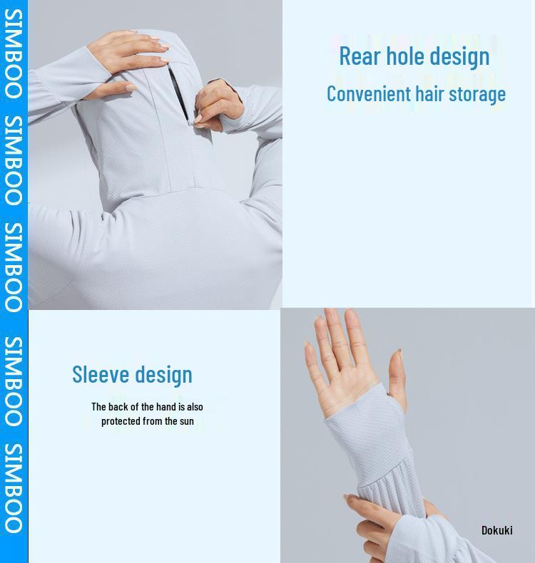 2023 UPF50 Ice Silk Detachable Brim Sun Protection Clothing for Men & Women