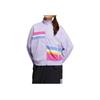 Adidas Neo Locker Schnitt Retro Farbblock Stehkragen Jacke Damen Jacken Lila IA5335