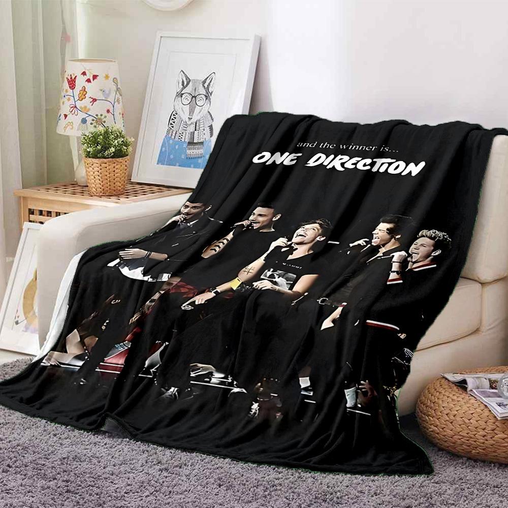 1pc ONE DIRECTION Blanket Lightweight Flannel Blanket Throw Blanket For Sofa, Bed, Travel, Camping, Livingroom, Office, Couch