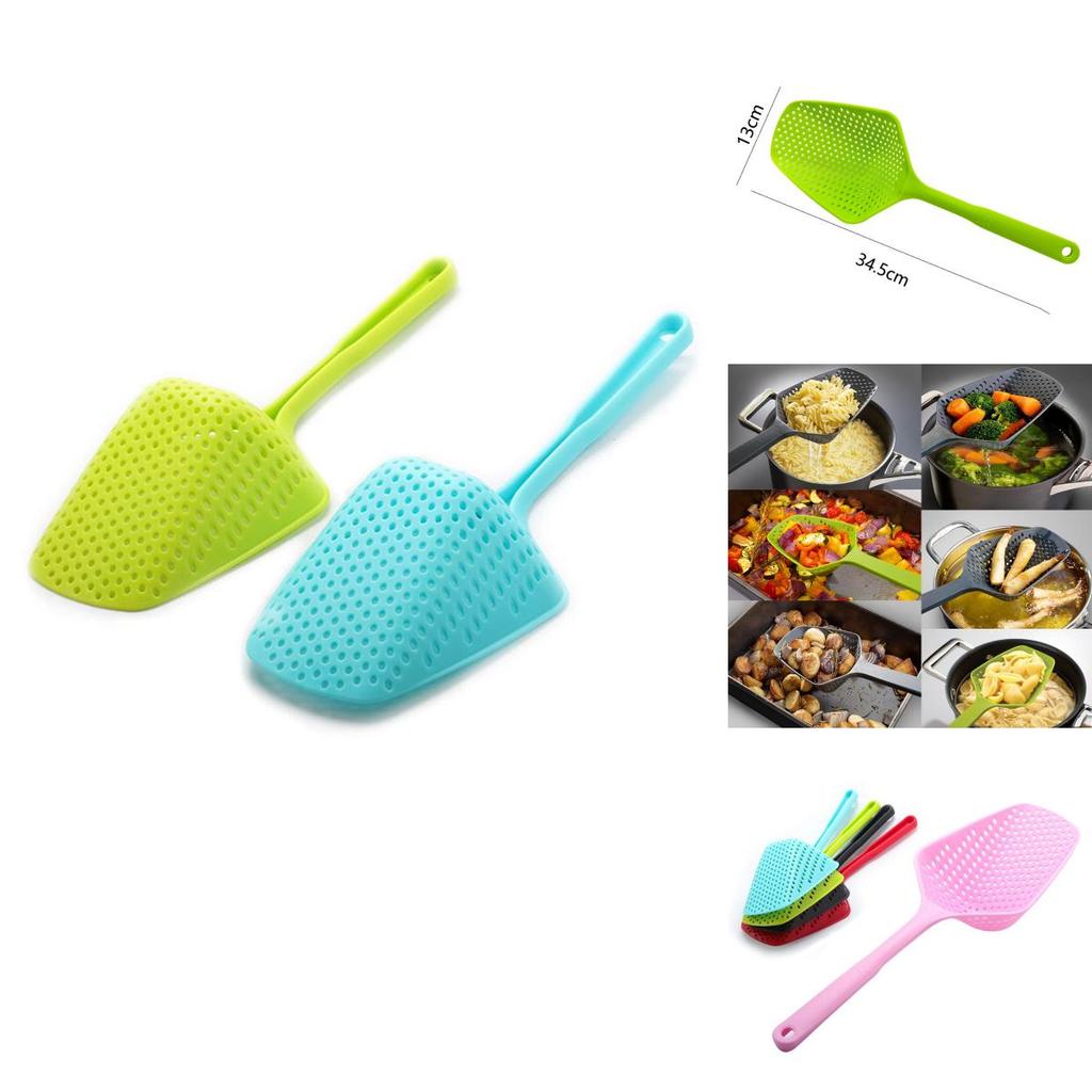 Versatile Cooking Shovel Vegetable Strainer Scoop Nylon Spoon Colander Ideal For All Home Cooks
