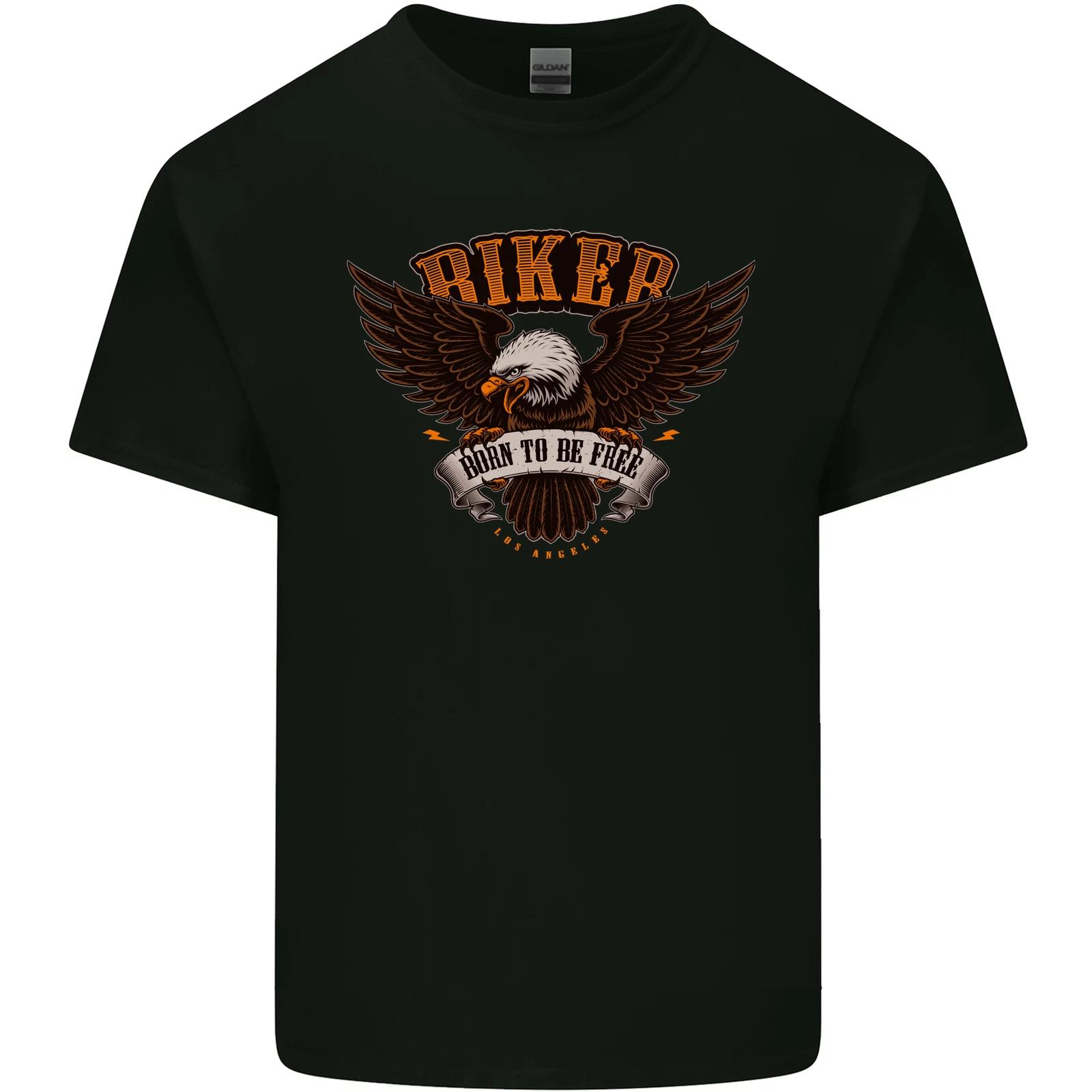 Biker Born to Be Free Motorbike Motorcycle Kids T-Shirt Childrens 3XL