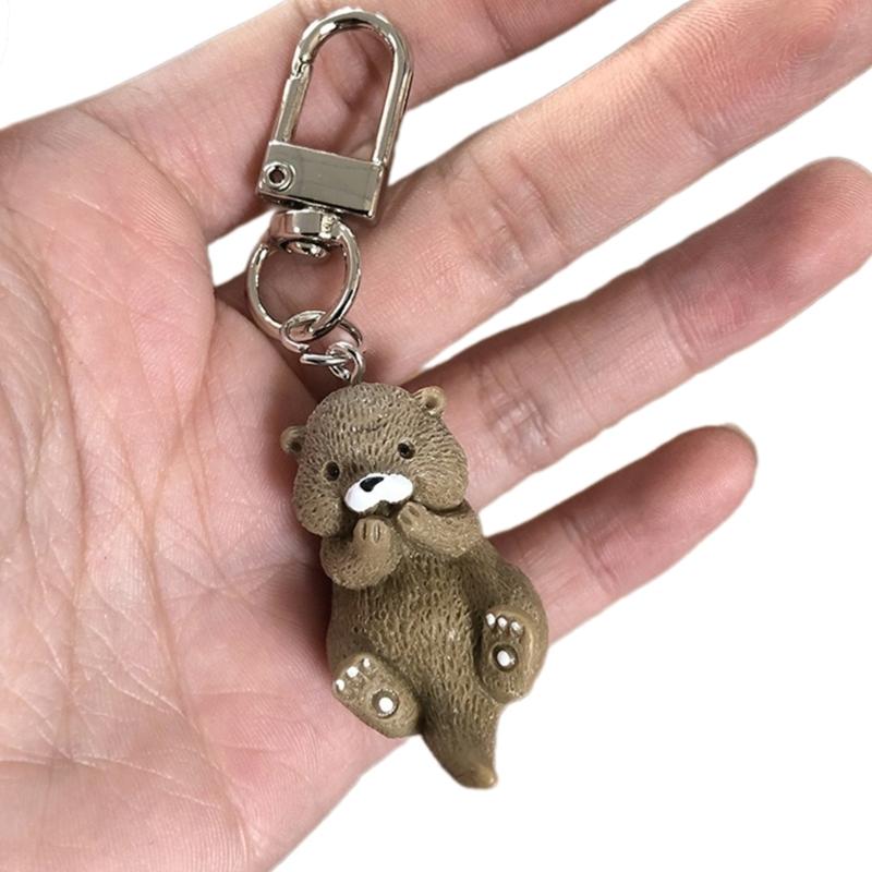 

Cute Bag Pendant Cartoon Animal Keychain Backpack Pendant Stylish Animal Pendant Multifunctional Accessory for Women