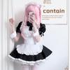 Anime Maid Costume Set Anime Maid Apron Maid Dress, Maid Headpieces, and Maid Bowtie Halloween Cosplay Costume