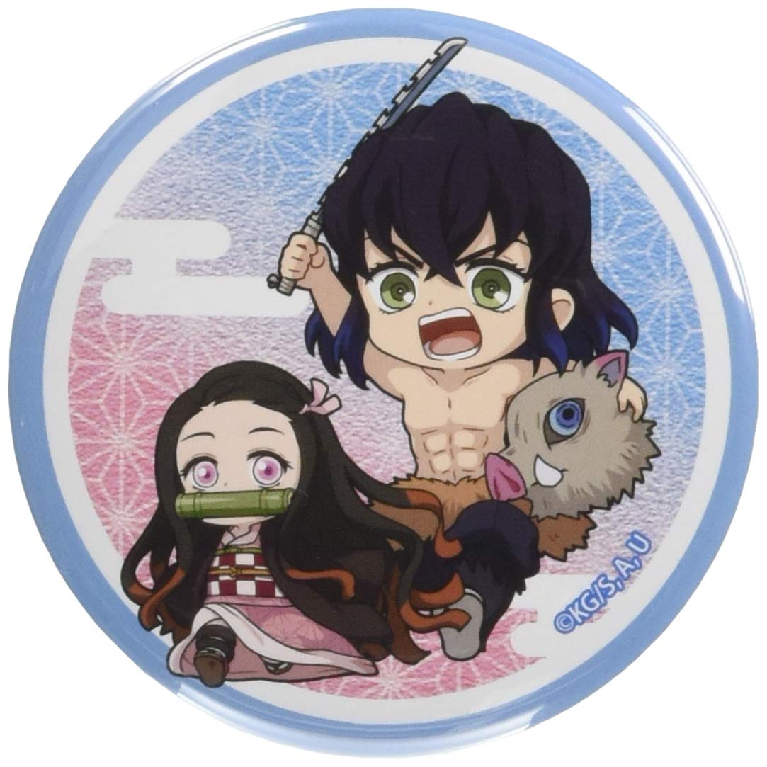 

Demon Kimetsu no Yaiba Inosuke Nezuko Nezuko Can Badge Slayer & синій