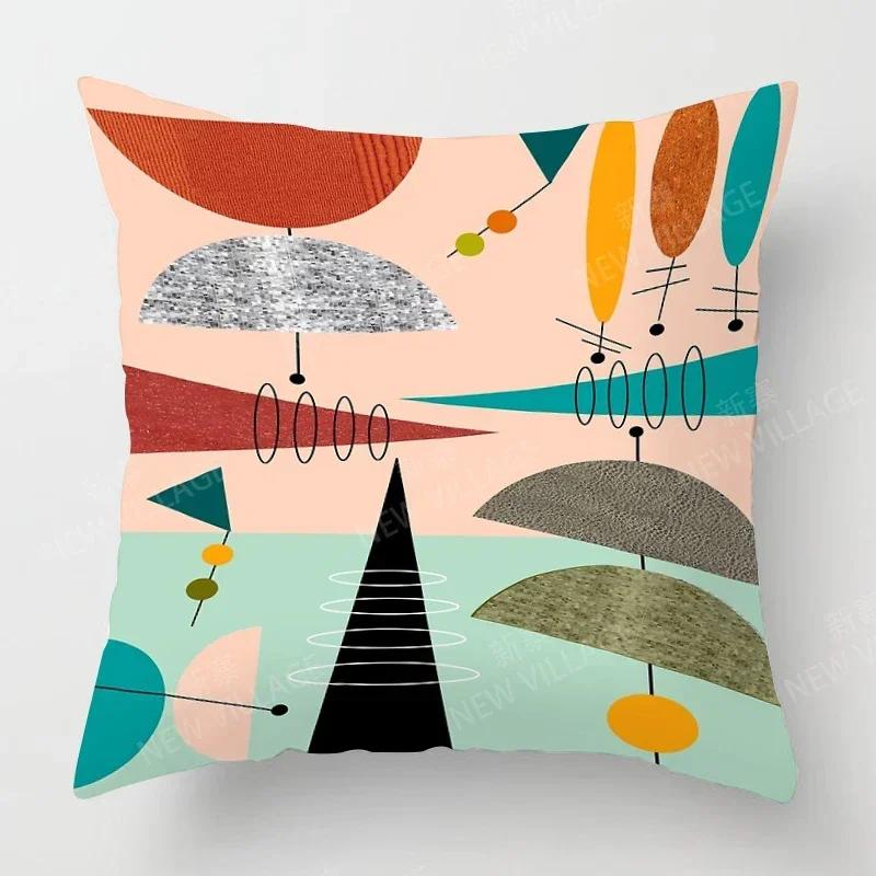 Nordic Fall Home Decor Autumn Throw Pillow Case Sofa Cushion Cover Modern   X   X Geometry