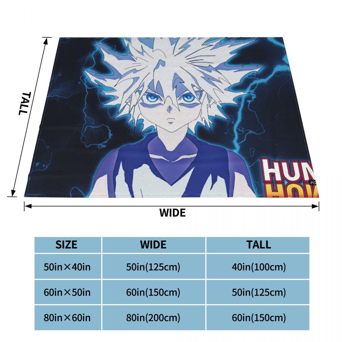 

Флисовый плед Hunter X Hunter, крутой плед с Киллуа Золдиком для кровати, дивана, легкое одеяло для спальни 30x40in